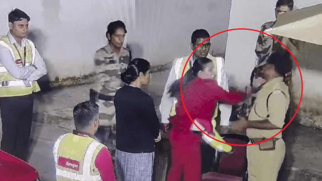 जवान को थप्पड़ मारने वाली विमानन कंपनी स्पाइस जेट की महिला कर्मी गिरफ्तार