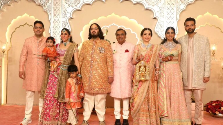 At Ambani's wedding, guests were given different coloured paper wristbands