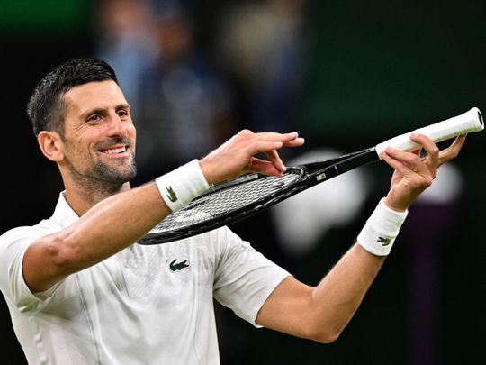Djokovic in the semi-finals of men's singles for the 13th time