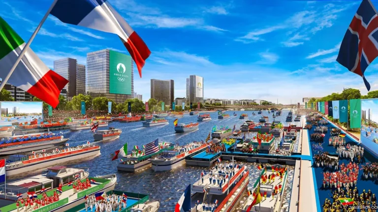 Paris Olympics 2024 opening ceremony A grand scene on the River Seine