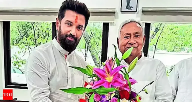 Patna Union Minister Chirag met Chief Minister Nitish