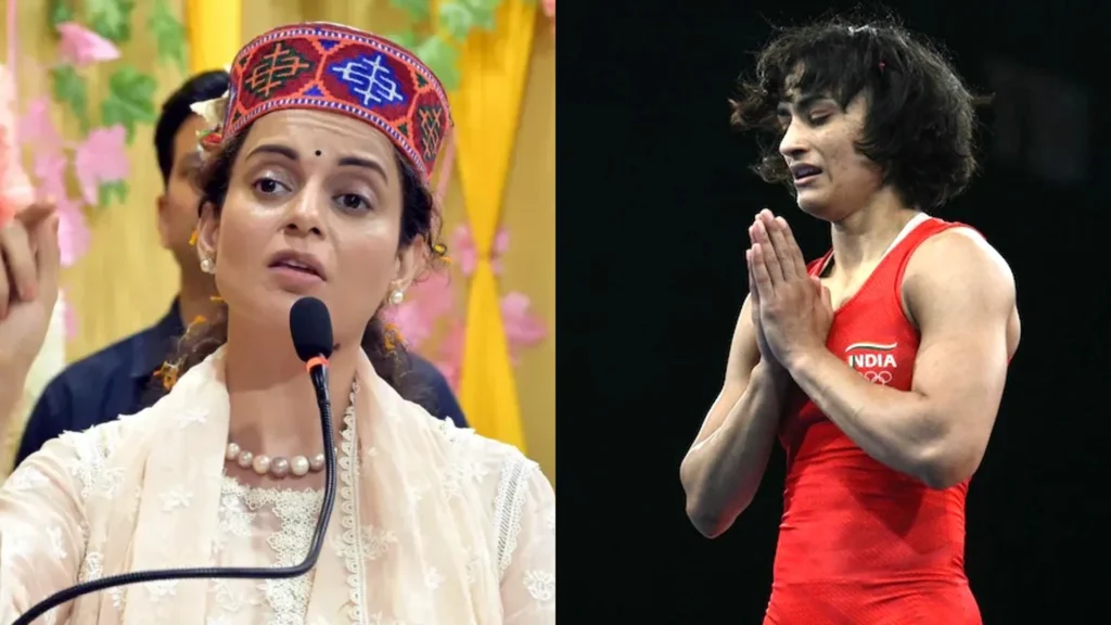 पेरिस ओलंपिक 2024: कंगना रनौत ने विनेश फोगट की जीत का जश्न मनाया, स्वर्ण पदक के लिए दी बधाई