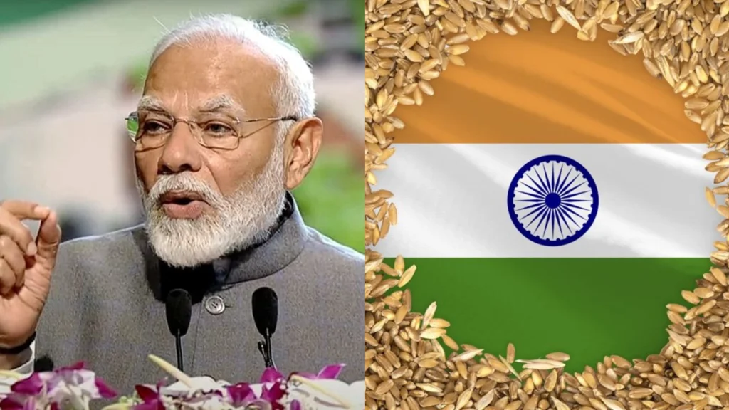 प्रधानमंत्री नरेंद्र मोदी ने कहा दुनिया को अनाज मुहैया कराने की स्थिति में भारत