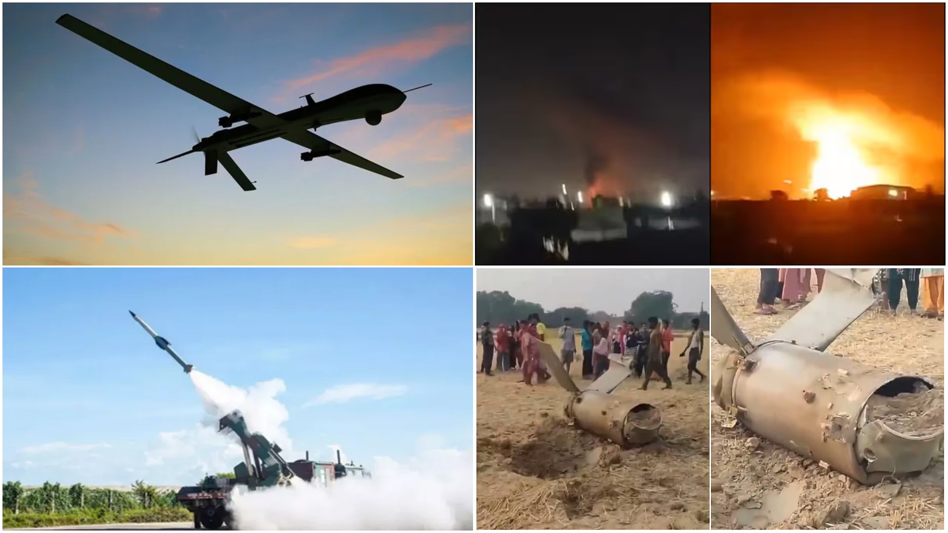 Pakistan fired Fatah-II missiles and drone attacks at 26 places, India attacked three airbases